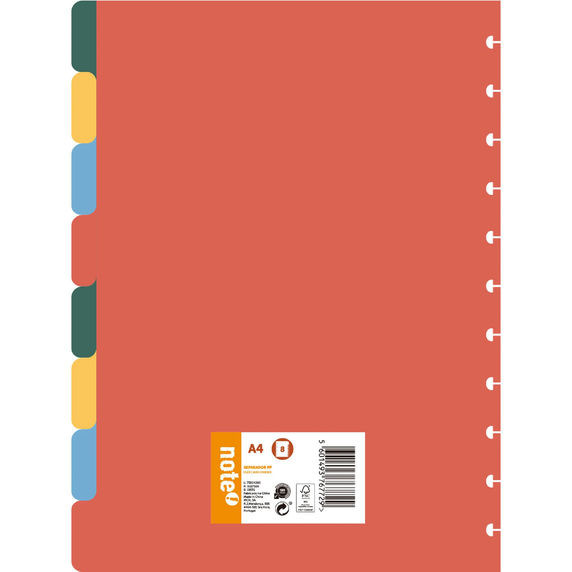 Separador Para Caderno Smart Pp A4 Com 8 Divisórias Note! - Image 2