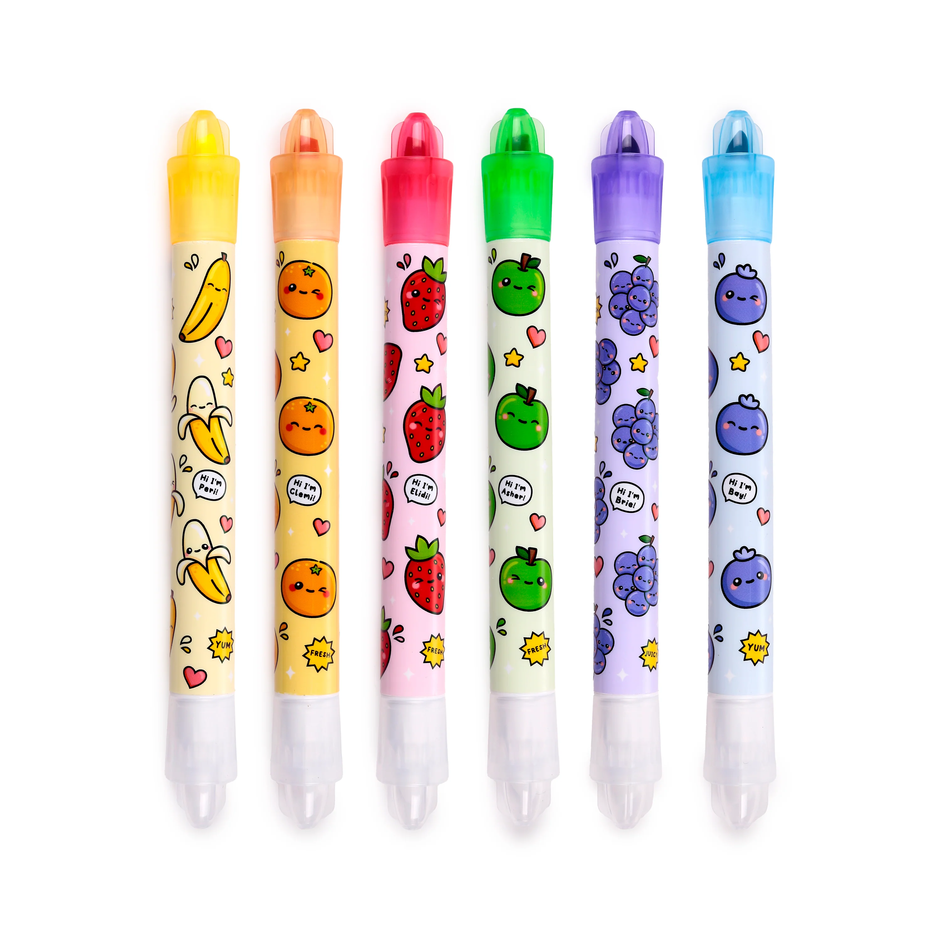 Set 6 Marcadores Apag.-Foodiemals Frutas - Image 2