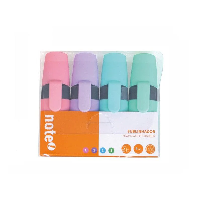 Marcadores Pastel 4 unidades Note!
