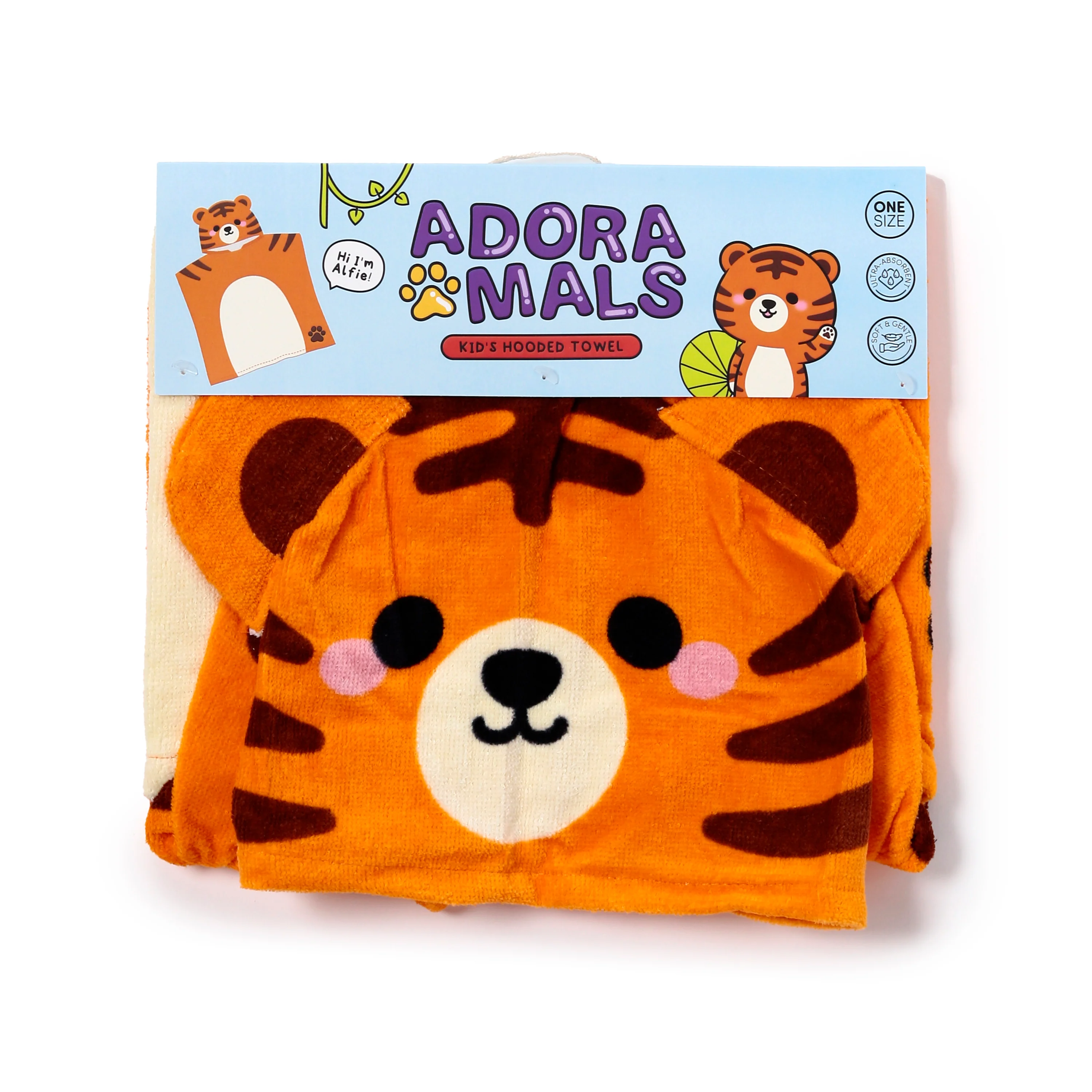 Toalha Infantil Alfie Tigre Adoramals - Image 4