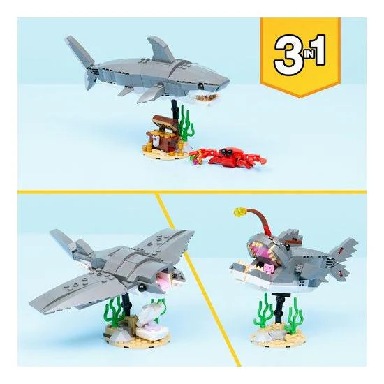 Tubarão Feroz Com Baú Do Tesouro Lego - Image 4